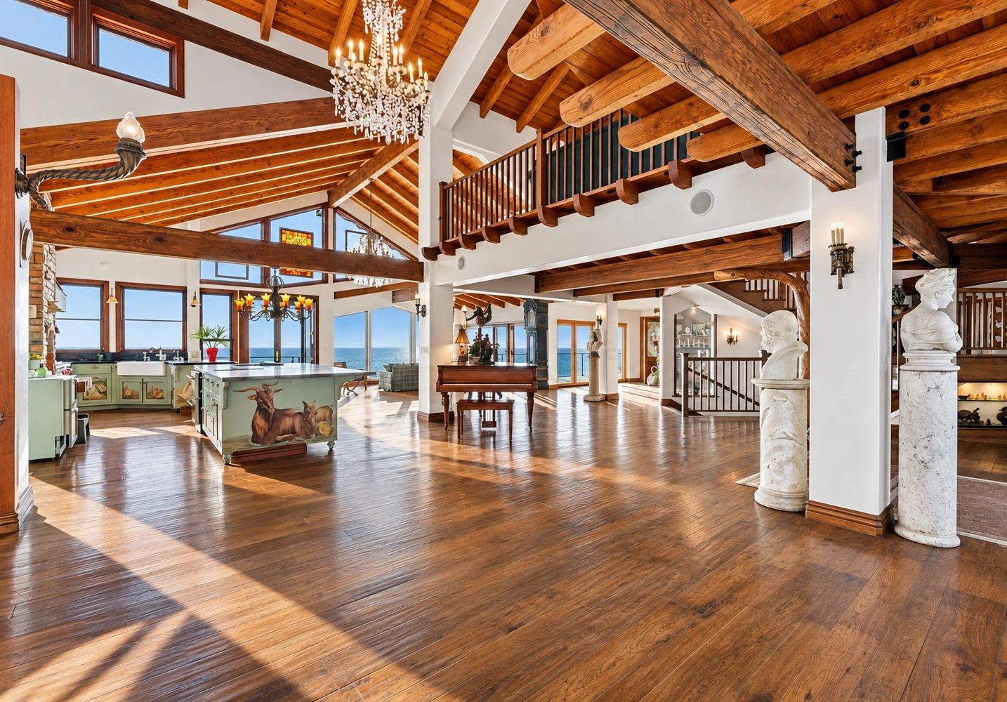 Living room at the Birdview estate